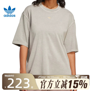 滔搏adidas阿迪达斯三叶草女子GRAPHICTEE运动休闲短袖T恤JI5730