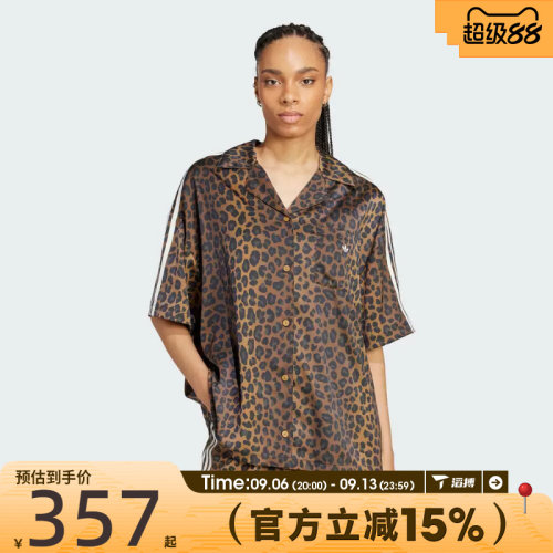 滔搏adidas阿迪达斯三叶草女子STN SHIRT运动休闲短袖衬衫KA2678