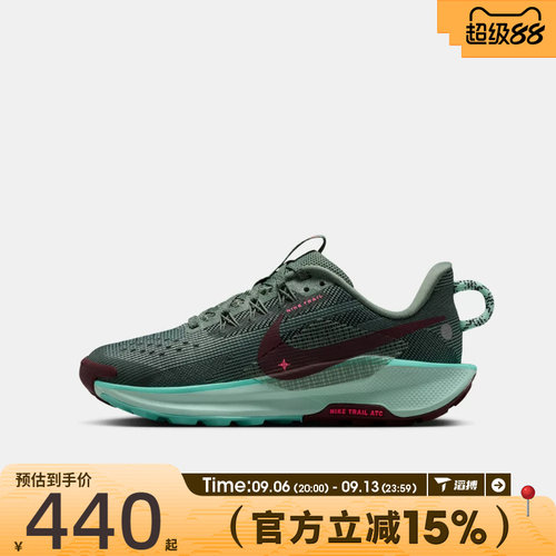 滔搏NIKE耐克大童PEGASUS TRAIL 5运动训练跑步鞋FV5638-301