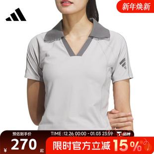 POLO运动休闲短袖 T恤JN3512 adidas阿迪达斯女子FUSTL