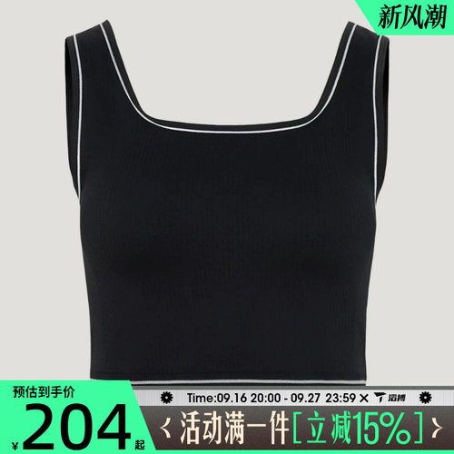 滔搏adidas阿迪达斯三叶草女子WAISTBAND TANK运动休闲背心LF4590
