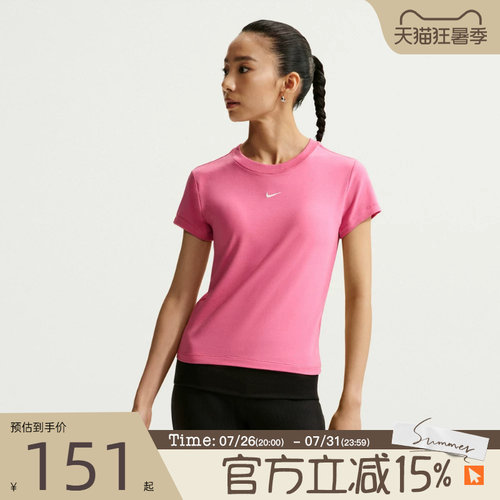 滔搏NIKE耐克女子AS W NSW NK CHLL 运动休闲短袖T恤FV5509-641