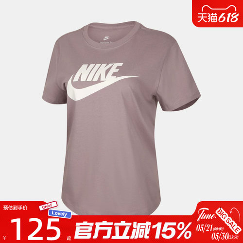 滔搏NIKE耐克女子AS W NSW CLUB SS  运动休闲短袖T恤DX7907-226