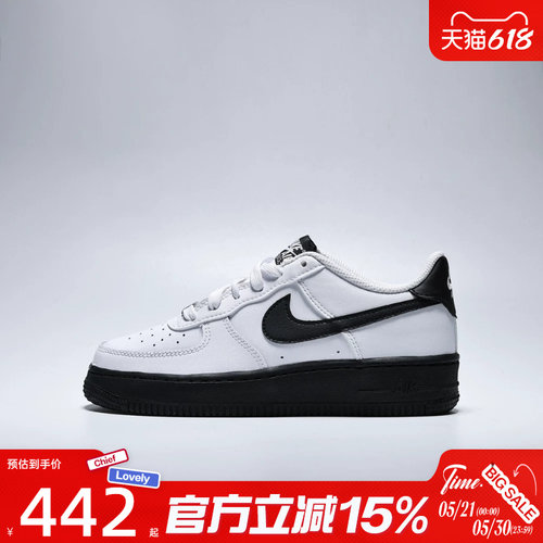 滔搏NIKE耐克大童鞋AIR FORCE 1 (GS)运动休闲鞋CT3839-121