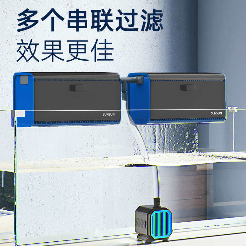 鱼缸滴流盒小型周转箱过滤盒水幕式静音过滤器循环系统外置上过滤,宠物/宠物食品及用品,过滤设备,淘宝优惠券,粉丝福利购,淘宝优惠卷