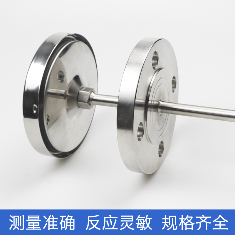 WSS-414法兰式温度表WSS-441热套式双金属温度计0-100 200度300