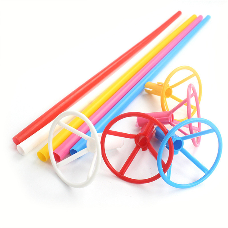 气球托杆网红发光波波球支撑杆托铝膜气球拖杆大号加厚白支架杆子