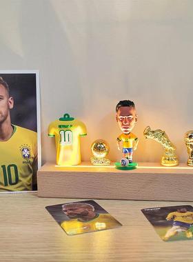c罗手办梅西内马尔足球明星姆巴佩人偶模型摆件送男朋友生日礼物