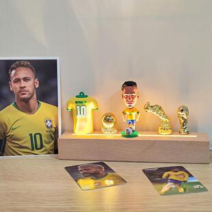 c罗手办梅西内马尔足球明星姆巴佩人偶模型摆件送男朋友生日礼物