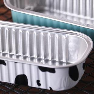 奶牛榴莲杯长方形家用铝箔盒烘焙模具16_6_3蛋糕烘焙模具锡纸盒