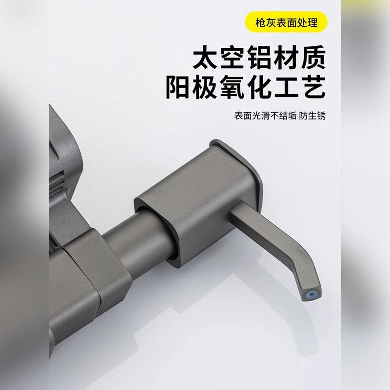 太空铝家用水槽皂液器洗洁精压取器厨房延长器加长管洗菜盆按压器