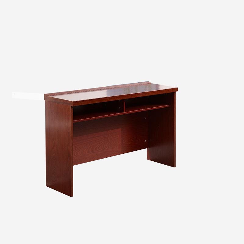 会议室条形桌1.2米双人桌实木皮培训桌油漆办公会议长条桌椅组合