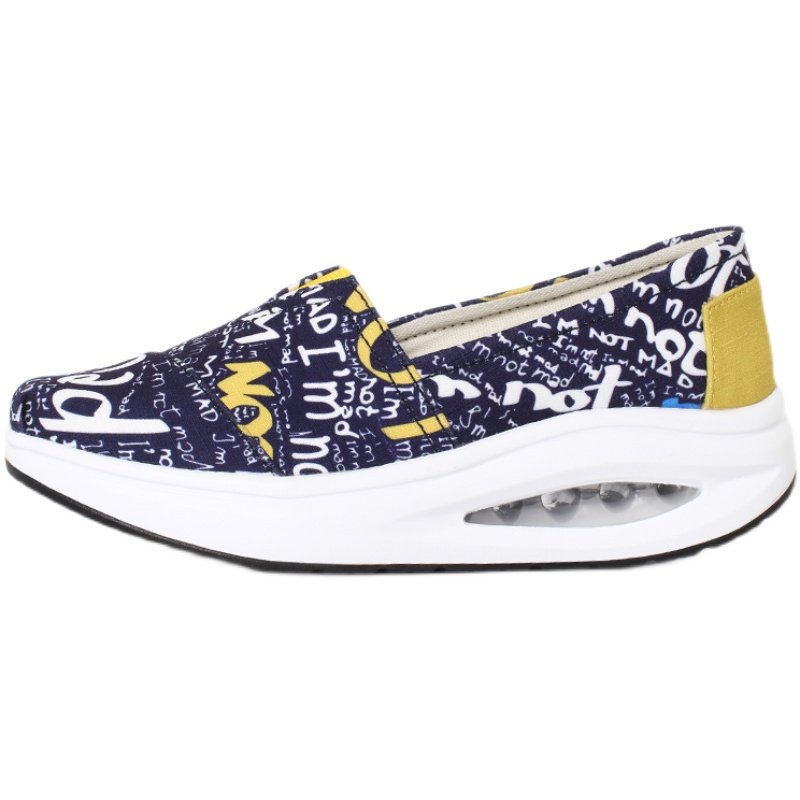 春秋季帆布摇摇鞋女厚底增高一脚蹬气垫防滑妈Q妈鞋休闲软底布鞋,女鞋,松糕（摇摇）鞋,淘宝优惠券,粉丝福利购,淘宝优惠卷