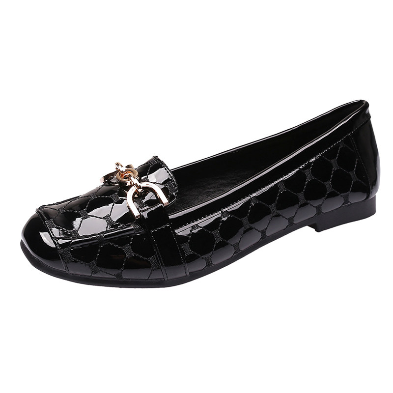 单鞋女鞋子2021秋p季新款百搭浅口休闲黑色工作软底平底豆豆鞋,女鞋,乐福鞋（豆豆鞋）,淘宝优惠券,粉丝福利购,淘宝优惠卷