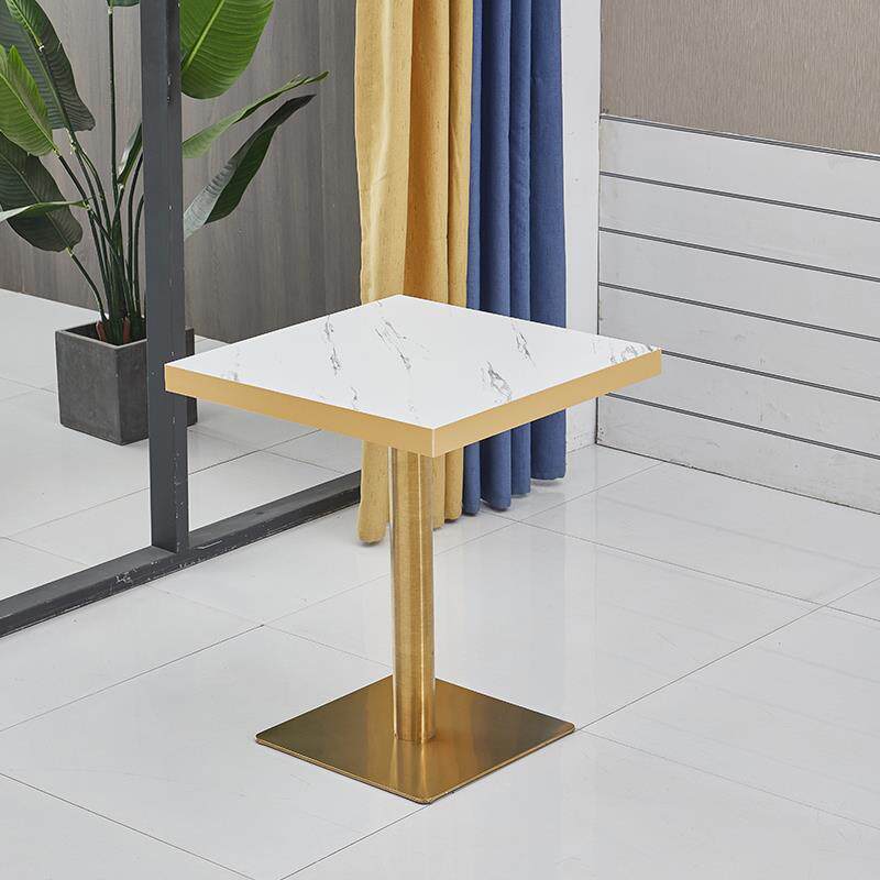 N5定 制饭店饭厅长方形商用桌子小吃店甜品店奶茶餐饮店快餐桌椅