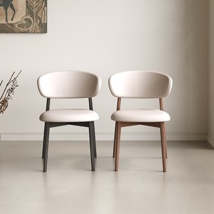 实木白蜡木餐桌怀抱餐椅简约餐椅餐桌椅子家用侘寂风椅子北欧书椅