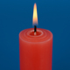 小型号加粗短圆柱白蜡烛无烟无味家用照明活动布置装 扮氛围红色腊