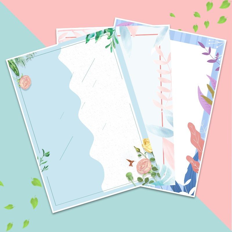 A4花边单面稿纸精美漂亮彩色清新学生好看信纸儿童幼儿园可打印,文具电教/文化用品/商务用品,文稿纸/草稿纸,淘宝优惠券,粉丝福利购,淘宝优惠卷