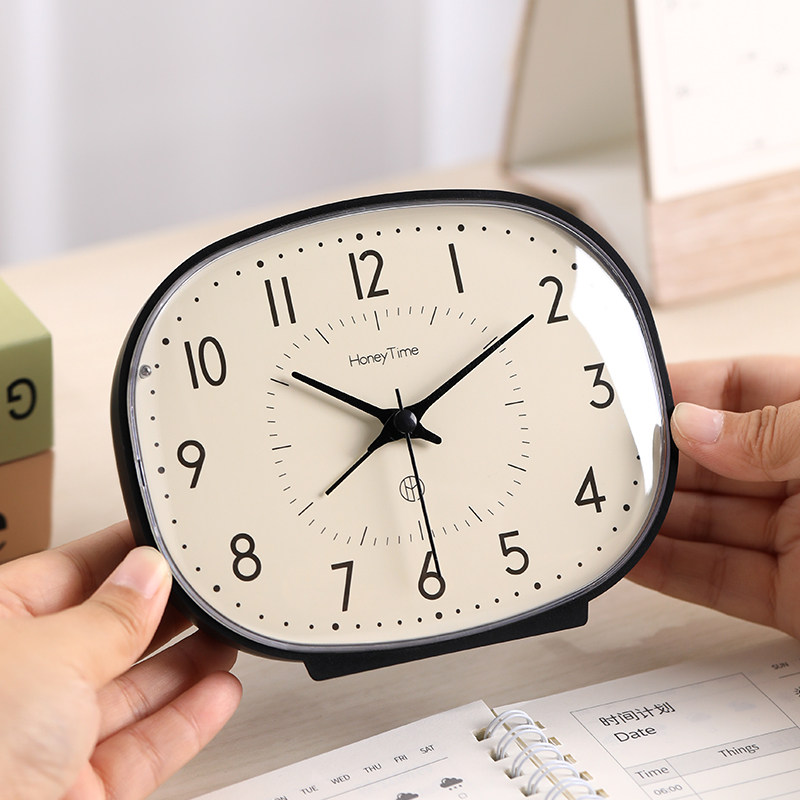 桌面静音小座钟卧室起床神器台式闹钟儿童专用时钟学生用床头钟表,家居饰品,台钟/闹钟,淘宝优惠券,粉丝福利购,淘宝优惠卷