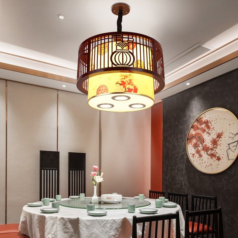 木艺餐厅饭店灯笼中式圆形饭店大厅包厢过道走廊仿古特色装饰照明,家装灯饰光源,酒店/宴会厅/餐饮吊灯,淘宝优惠券,粉丝福利购,淘宝优惠卷