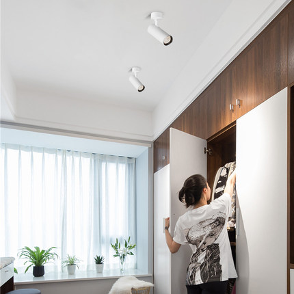 明装射灯 led吸顶式网红小山丘家用免开孔客厅餐厅背景墙照画射灯