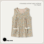 家居服背心 妈妈中老年无袖 老年人纯棉开衫 睡衣上衣单件女奶奶汗衫