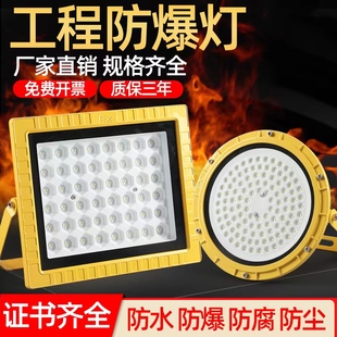 LED防爆灯防腐200W投光灯加油站隧道化工厂房泛光灯隔爆户外 射灯