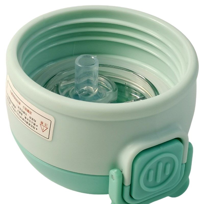 趣味智能温显儿童保温杯盖子配件吸管盖公仔水杯盖子瓶盖防漏壶盖