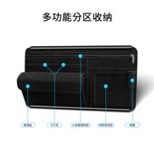汽车遮阳挡眼镜盒收纳包证件票据夹车载翻毛皮胶框拉链车载卡片包