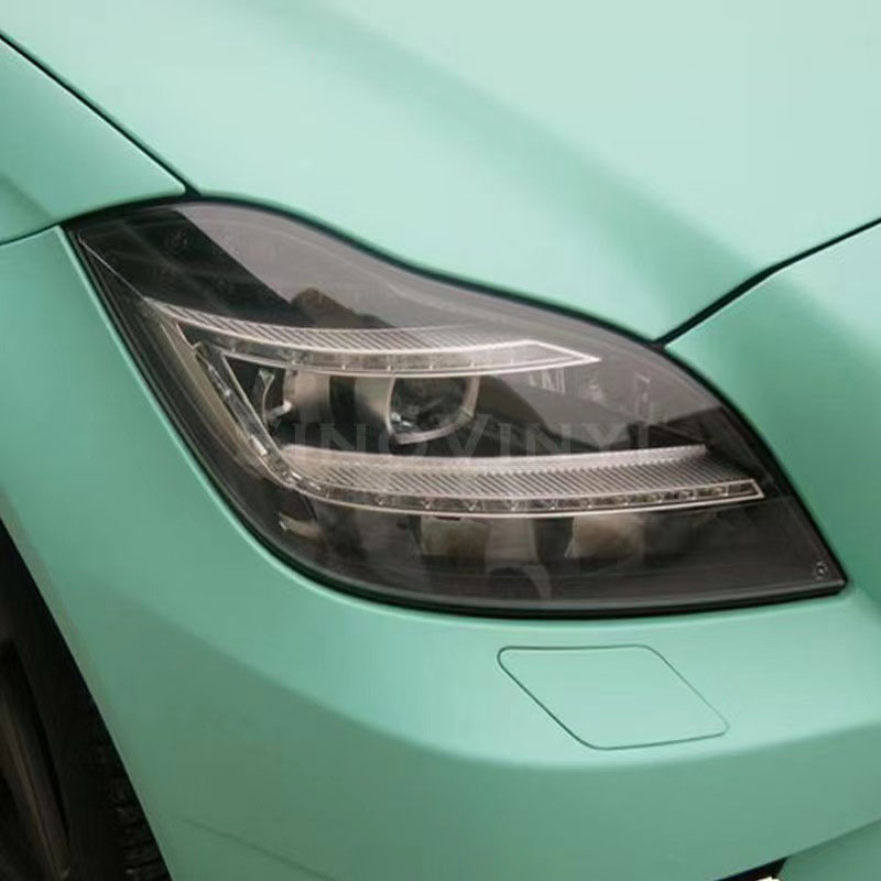 汽车大灯改色膜 机车前灯装饰改装膜 磨砂熏黑尾灯膜尺寸0.3x9M