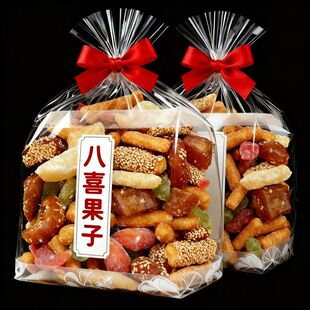 【高品质】河南老式糕点老八样八喜果子三刀特产传统芝麻糕点礼盒