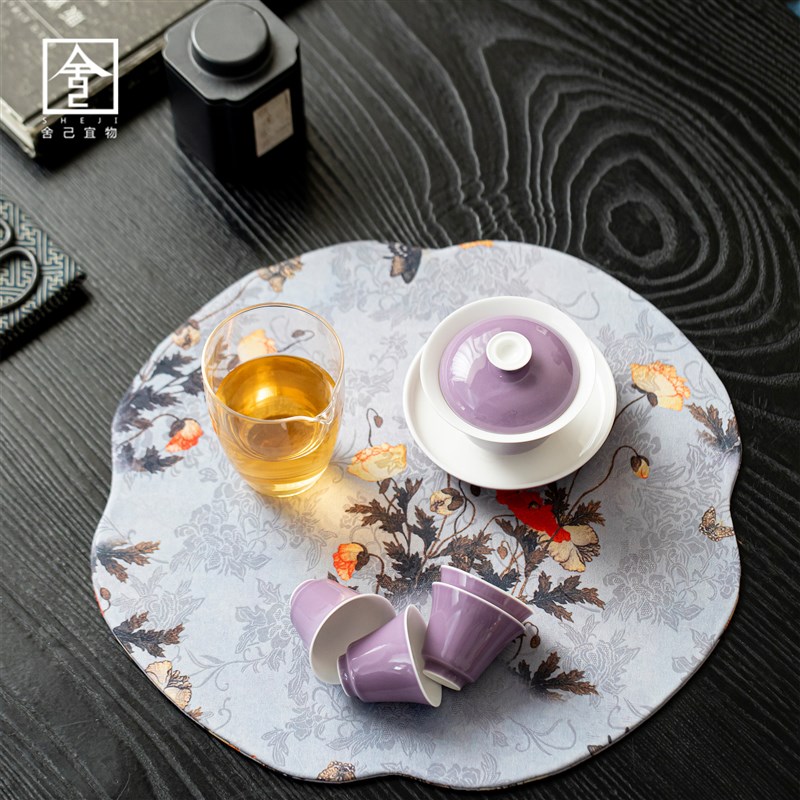 盖碗茶杯玻璃公道杯茶具套装茶席茶垫主人杯女士茶V道家用功夫茶