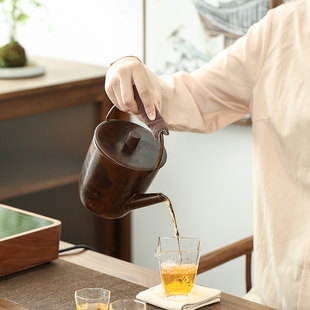 纯手工复古铜壶烧水壶纯紫铜家用泡茶壶创意煮水壶功夫茶具煮茶器