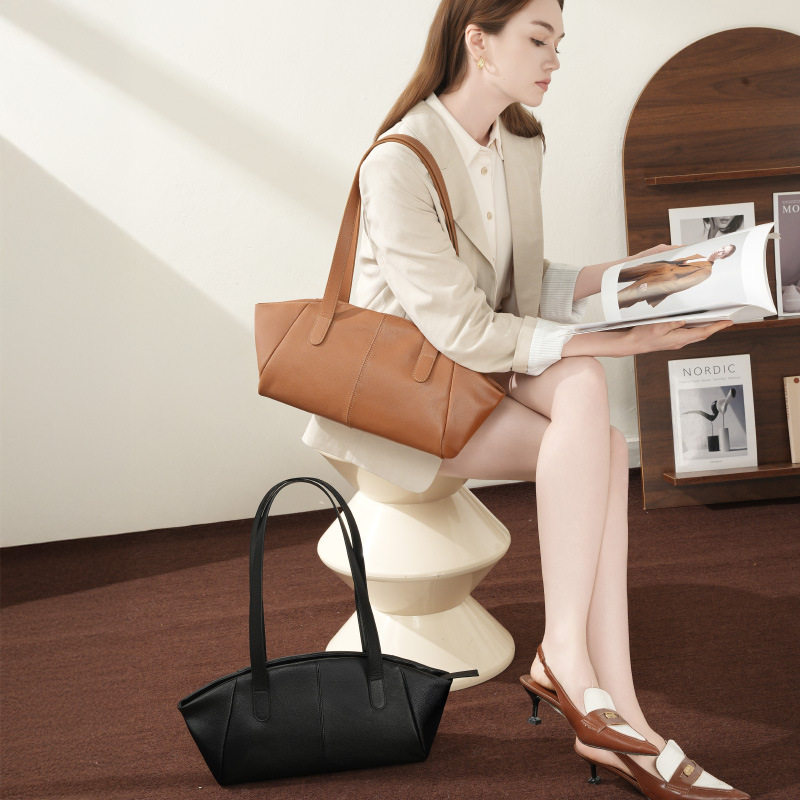 Genuine Leather Tote Bag: 2025 Minimalist Design - Taobao product photo 4