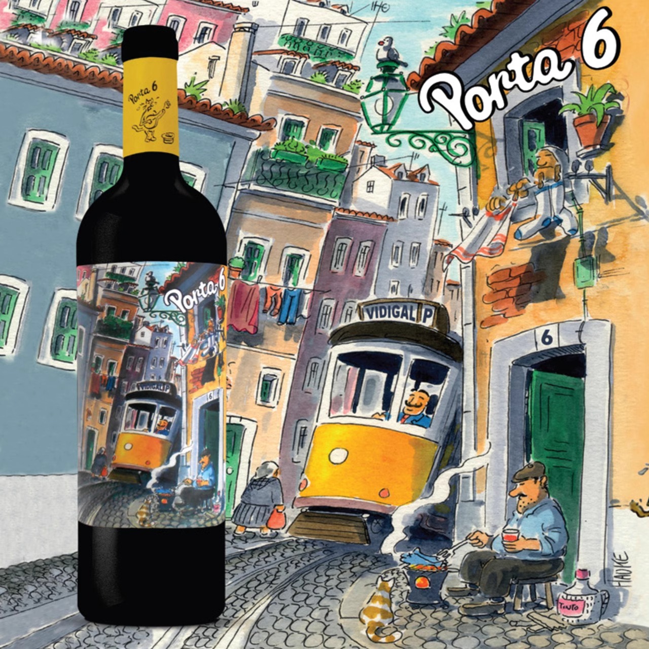 欧洲BBC力荐G100银奖葡萄牙进口里斯本混酿6号门牌半干红葡萄酒