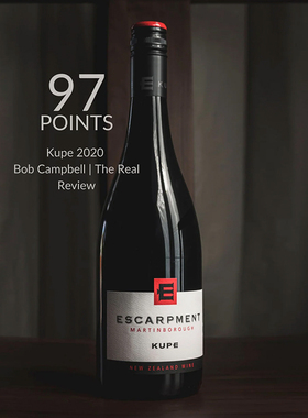 新西兰99分WS百大第7名kupe教父屹诺山库佩 2022黑皮诺干红葡萄酒