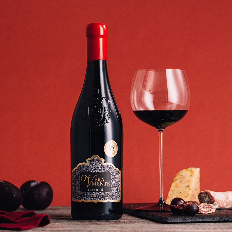 98分获奖近满分99分意大利进口维梦干红葡萄酒16度风干精品酒庄酒