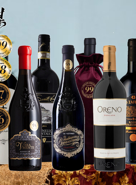 意大利连续9年满分酒99分高分金标 2024年份普里米蒂沃干红葡萄酒