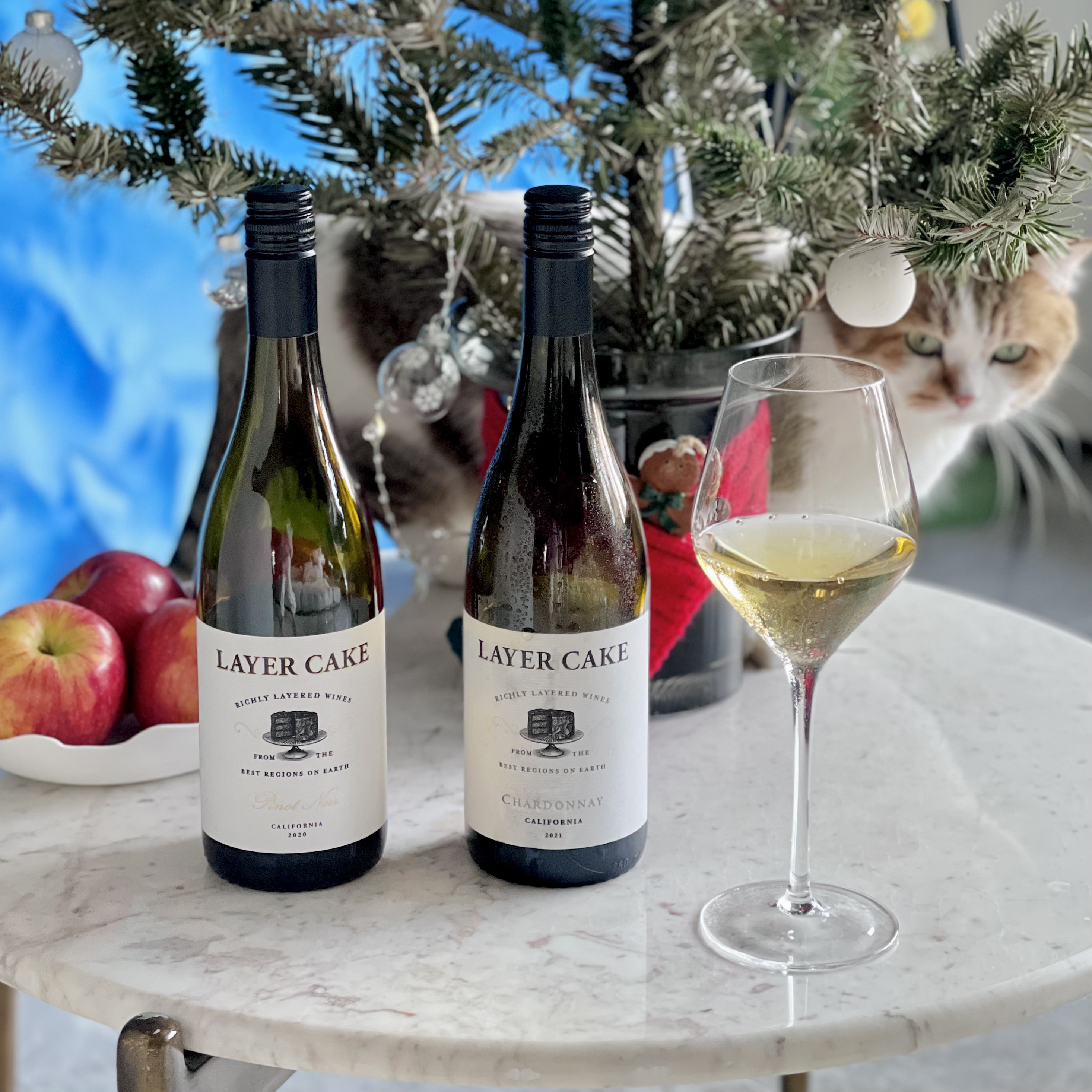 美国加州原瓶进口香草奶油蛋糕黑皮诺干红葡萄酒霞多丽干白葡萄酒