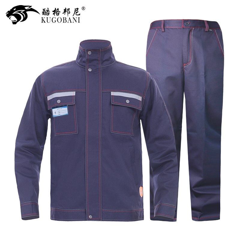 电焊工作服焊工防烫套装男阻燃全棉耐磨防火花P耐高温裤劳保防护