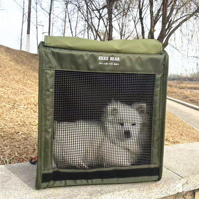 宠物狗狗猫咪外出便携双肩背包大尺寸大空间O透气中小型犬狗包猫