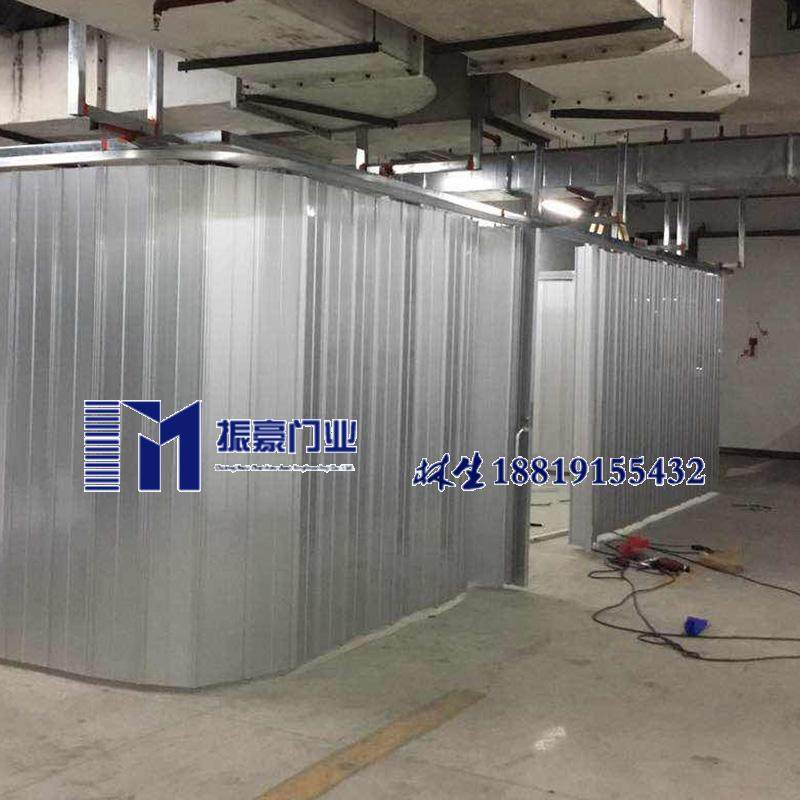 密封铝合金折叠门 伸缩推拉门 y 弧形转弯屏风门 左右收缩趟门定