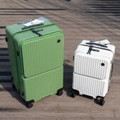 多功能前开口行李箱女拉杆箱大容量28G寸20寸登机箱静音减震万向