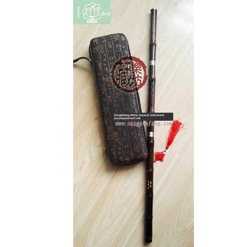 森雀牌精品洞箫白铜m插口王峰传签名特制专业三节演奏箫八孔F调G