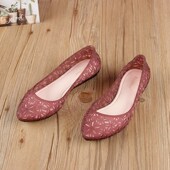 女2025水晶塑料凉鞋 夏季 果冻鞋 软底外穿镂空透R气休闲防水妈妈雨