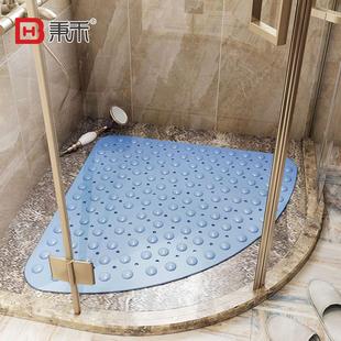 扇形防摔浴室防滑垫卫生间地垫淋浴房垫子家用洗澡厕所脚垫卫浴垫