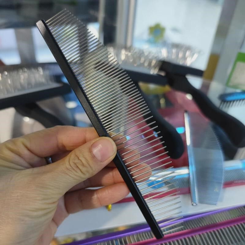 宠物分线梳狗梳子挑毛梳密齿尖尾梳辫子梳不锈S钢排梳分界梳现货