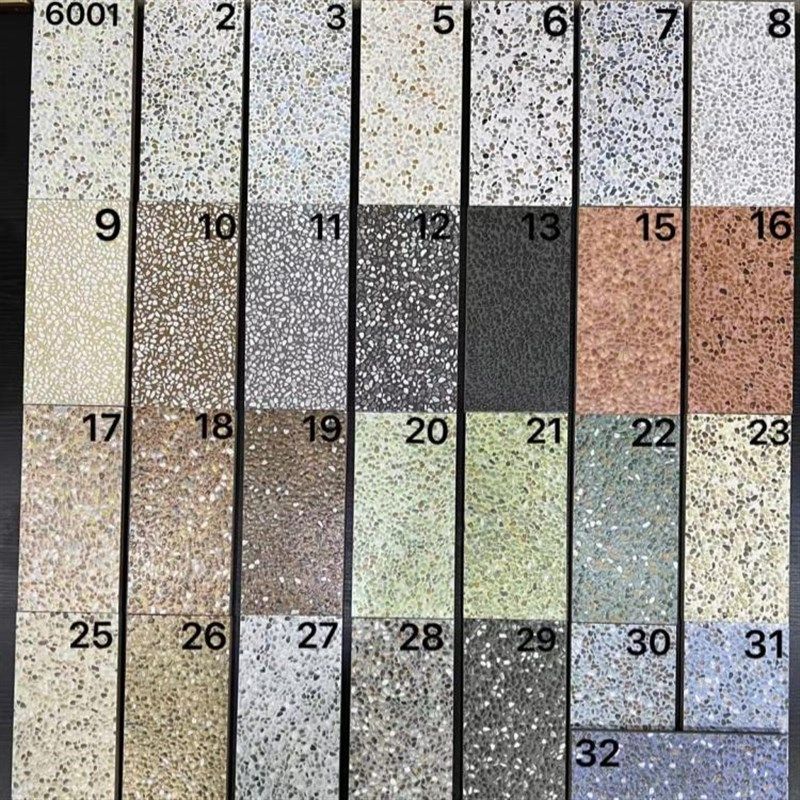 欧式彩色鹅卵石地砖600r*1200水磨石瓷砖别墅天井院子小石子仿古