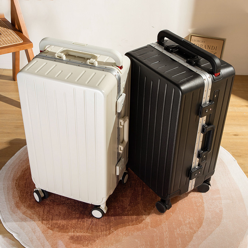 宽拉杆时尚铝框行李箱女20登机箱男学生大容量P24皮箱子潮流拉杆