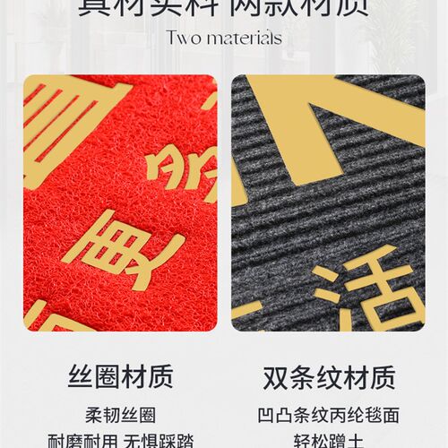 地垫定制blogo酒店商场门口迎宾丝圈脚垫订做店铺饭店进门广告地